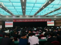 刘启正老师走进内乡县烟草公司《全员执行力与敬业精神》专题培训
