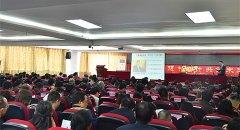 刘启正老师走进湖南交通工程学院《阳光心态与高效执行》专题培训
